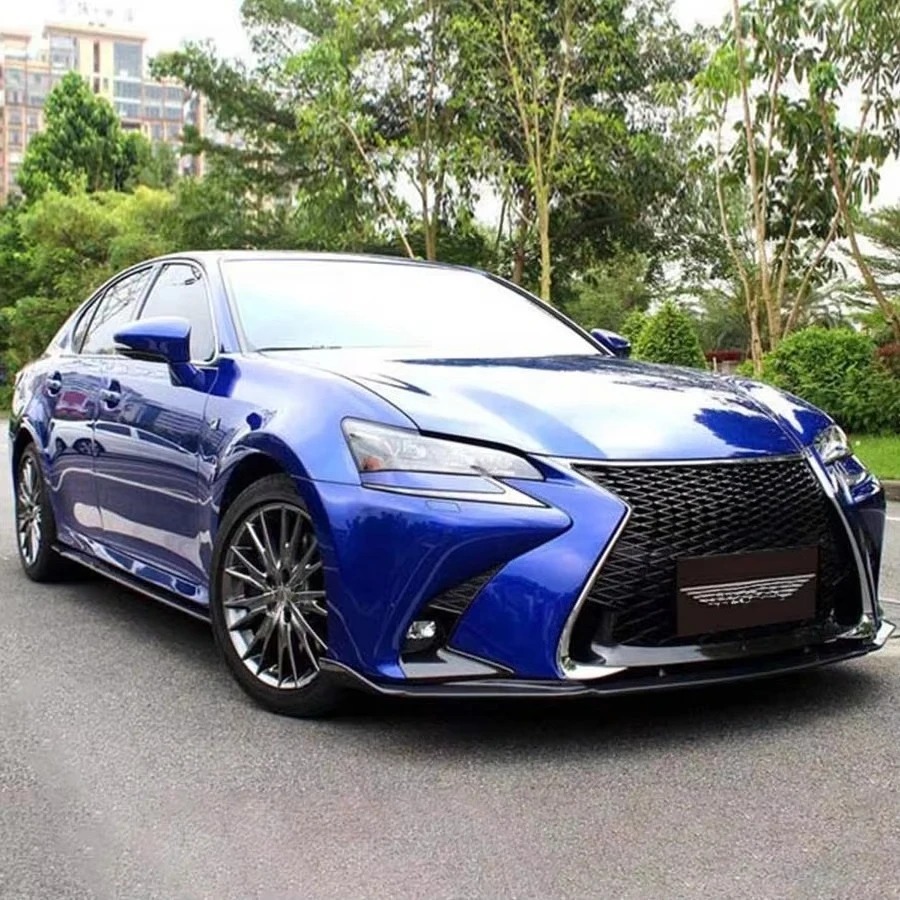 New Carbon Fiber Bumper Body Kits with Exhaust for GS450h/350/250/300h/200t F SPORT Front Lip Side Skirt Rear Diffuser